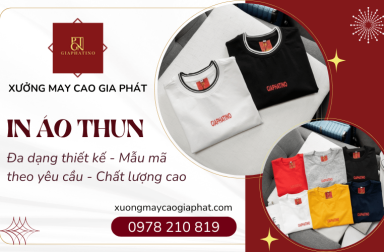 In áo thun theo yêu cầu - Đa dạng thiết kế tại xưởng may Cao Gia Phát